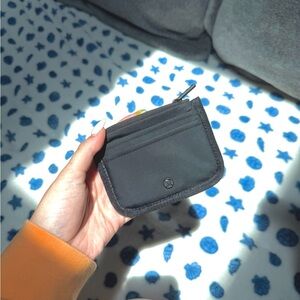 Black Lululemon Zipper Card Holder